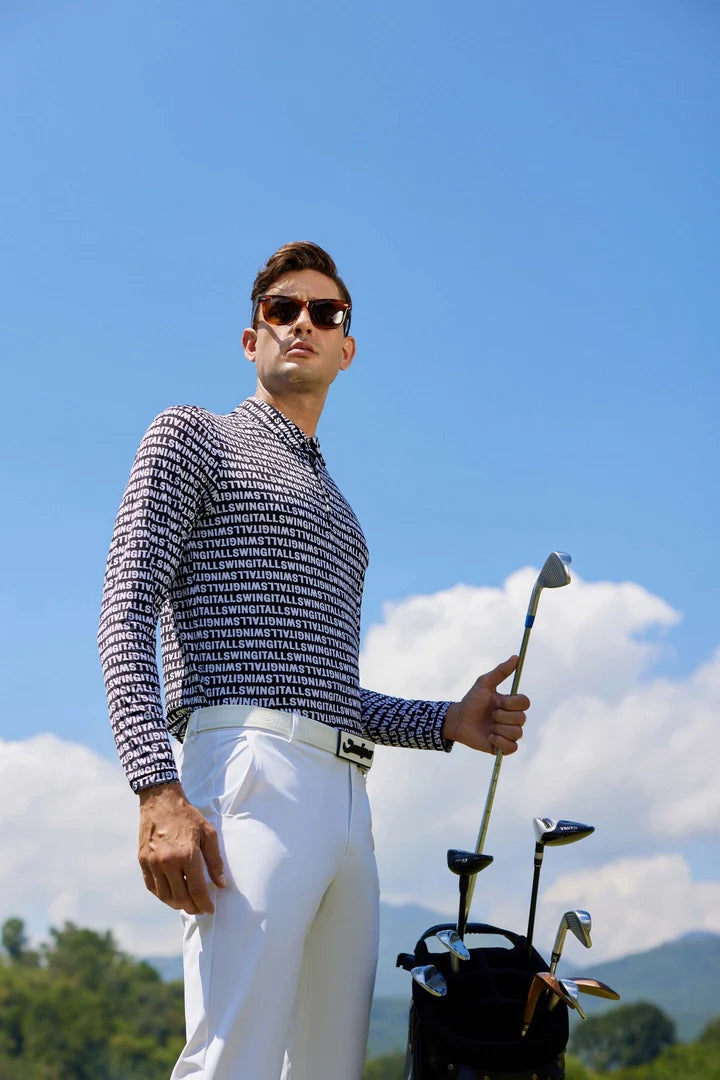 Long-Sleeve Men's Golf Shirt