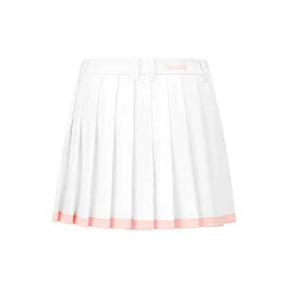 Keva Skirt - White Pink